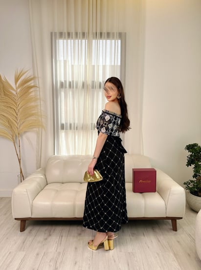 فستان رمضاني اسود