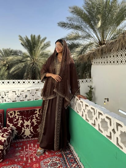 جلابية الهيبة التراثية - بني