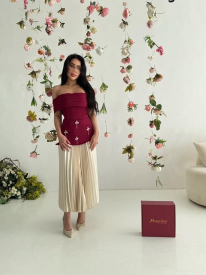 فستان إليت مارون