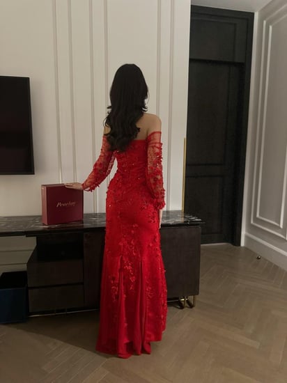 فستان Scarlet Bloom