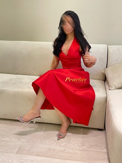 pretty red dress