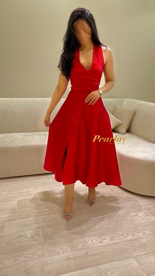 pretty red dress