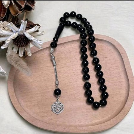 مسباح اسود  من  حجر العنبر