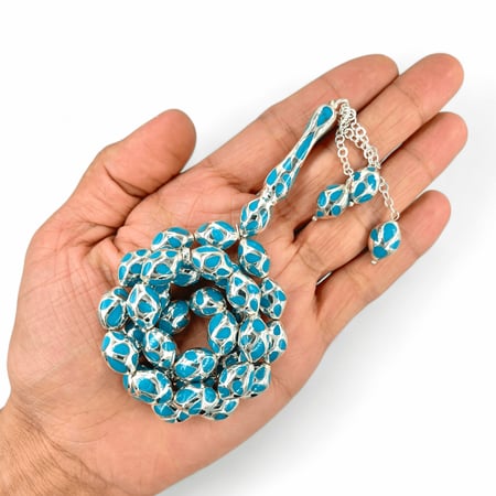 سبحة فضة  10 ملي