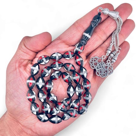 سبحة كوك مطعم بمعدن - 10 ملي