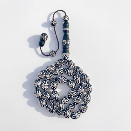 سبحة كوك بالفضة 10 ملي