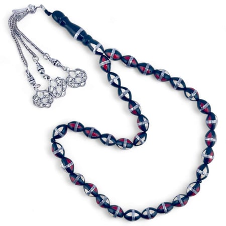 سبحة كوك مطعم بمعدن - 10 ملي