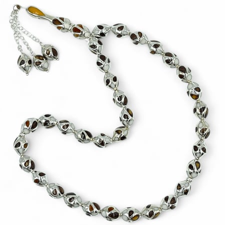 سبحة فضة  10 ملي