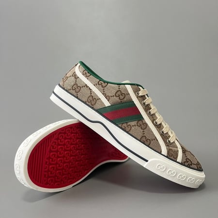 Gucci Tennis 1977 logo-embroidered canvas sneakers