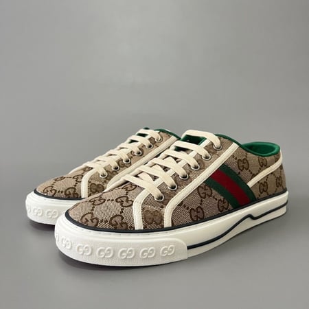 Gucci Tennis 1977 logo-embroidered canvas sneakers