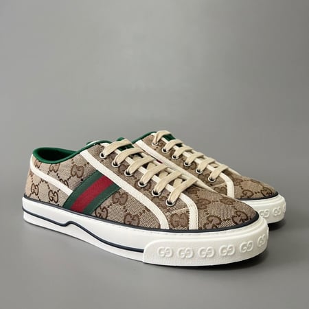 Gucci Tennis 1977 logo-embroidered canvas sneakers