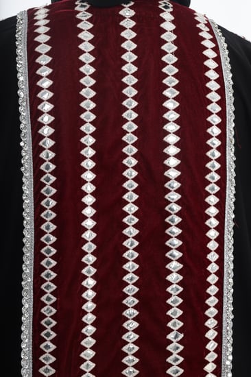 L261 - كريب - قطيفة برغندي