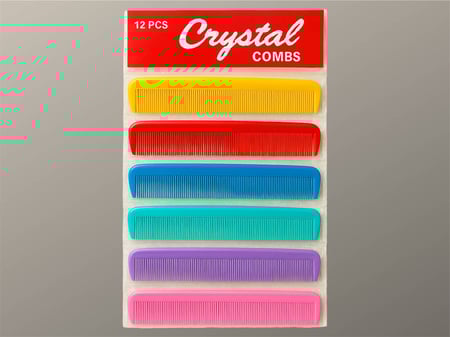 مشط كريستال كبير 12 خبة