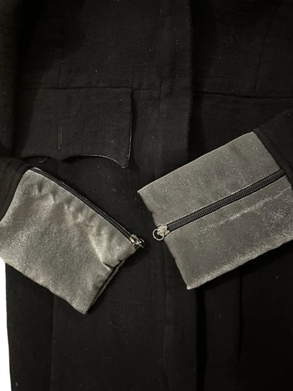 Lagerfield long black jacket