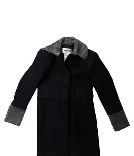 Lagerfield long black jacket