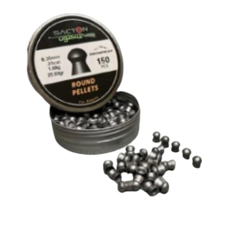 رصاص ساكتون عيار 6.35 القرين 25.93 العدد 150 طلقة