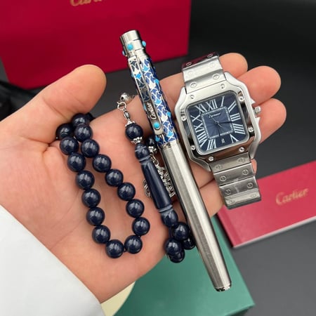 طقم كارتيرا (ساعة قلم وسبحة)