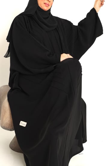 عباية كويتي سادة ساترة واسعة