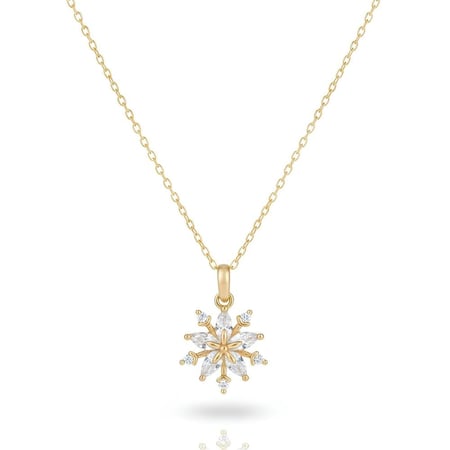 سلسال ندفة الثلج تصميم ألماسي