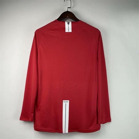 طقم مانشستر يونايتد موسم 2007-2008 كم طويل احمر