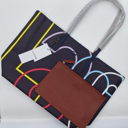 Lacoste  bag black + red لاكوست