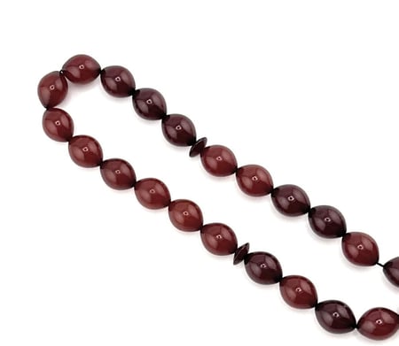 سبحة مسك الغزال (بني داكن)