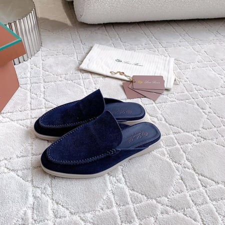 Loro Piana Mens Babouche Walk Loafers