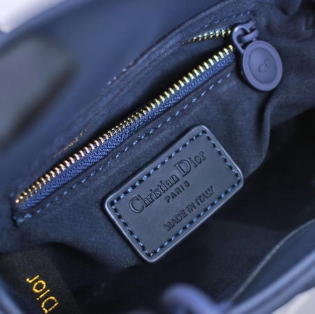 Mini lady Dior Dark blue