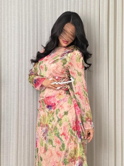 فستان طيف وردي