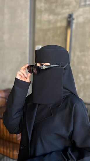 ثلاث نقابات قصير  قماش كوري
