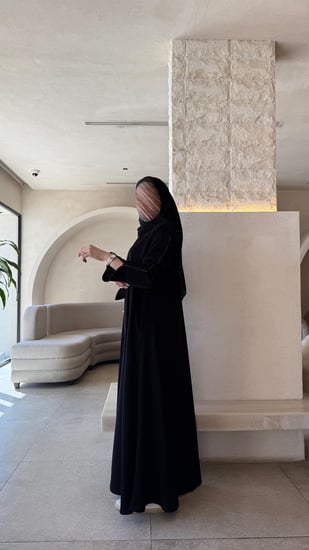 عباية نص كلوش شك