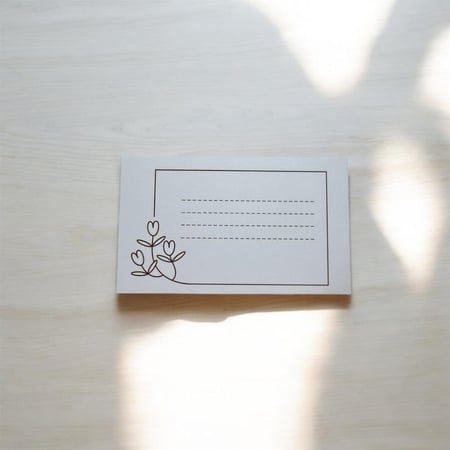 كرت إهداء - كتابة بخط اليد