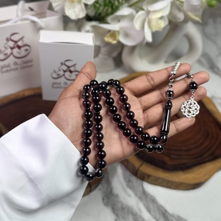 مسباح بكلايت اسود شفاف