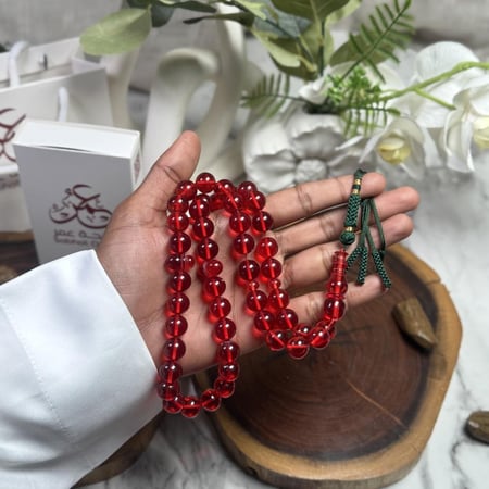 مسباح فاتوران احمر شفاف كركوشة