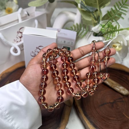 مسباح فاتوران عسلي شفاف تمليكة