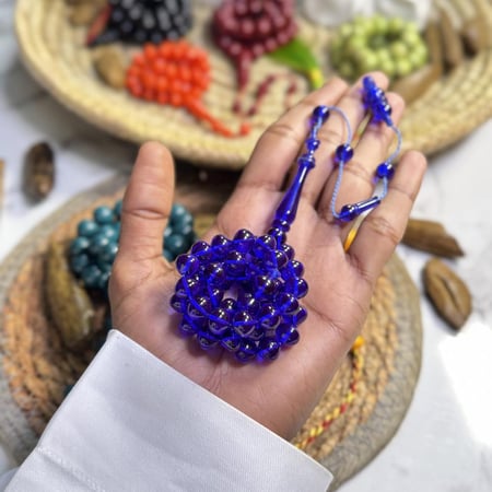 مسباح فاتوران ازرق حرباء تمليكة - مسباح فاخر أزرق حرباء