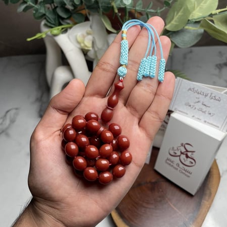 مسباح فاتوران كركوشة سماوي ٣٣ خرزة