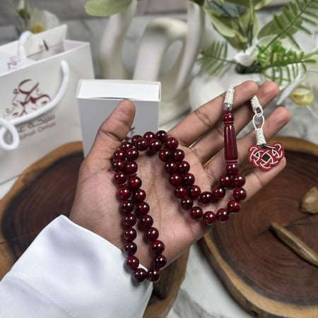 مسباح بكلايت عنابي مكحل طربزونة