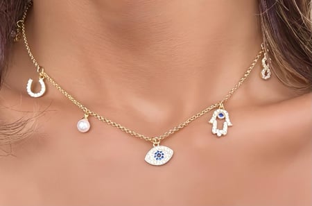 سلسال سواروفسكي ذهبي ماستر
