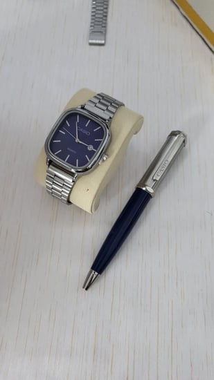 طقم كاسيو ساعة مع قلم