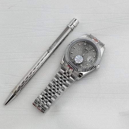 طقم  ساعة رولكس مع قلم كارتير صغير