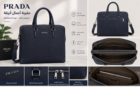 حقيبة عمل أنيقة من PRADA