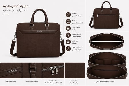 حقيبة عمل أنيقة من PRADA