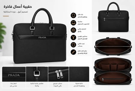 حقيبة عمل أنيقة من PRADA