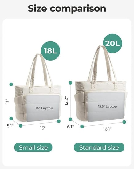 Puffy Tote Bag - بفي توتي باق