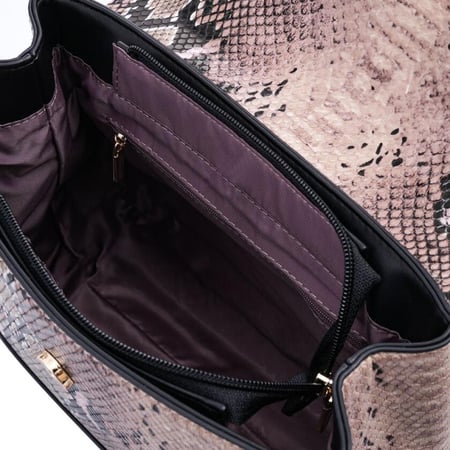 حقيبة بابيون جملي نقش ثعبان .