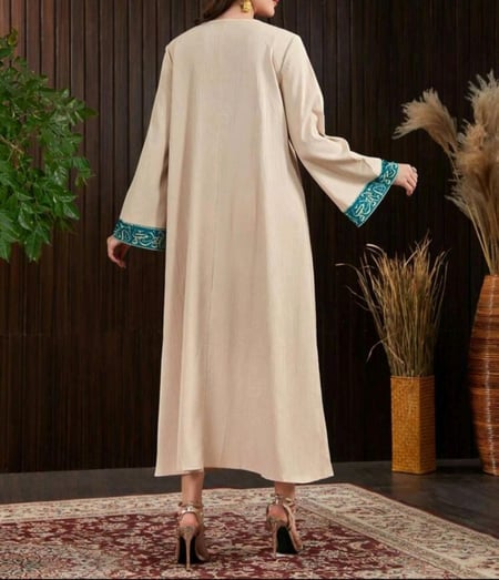 جلابية رمضانية نسائية برسومات عربية