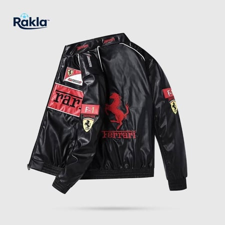 جاكيت فيراري جلد