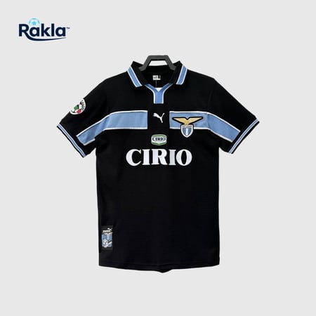 تيشيرت لاتسيو 1999 ريترو أسود