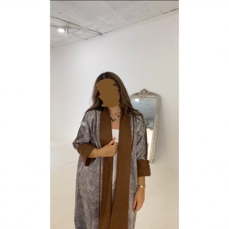 عباية شتوية مزيج الشمواه والجوخ